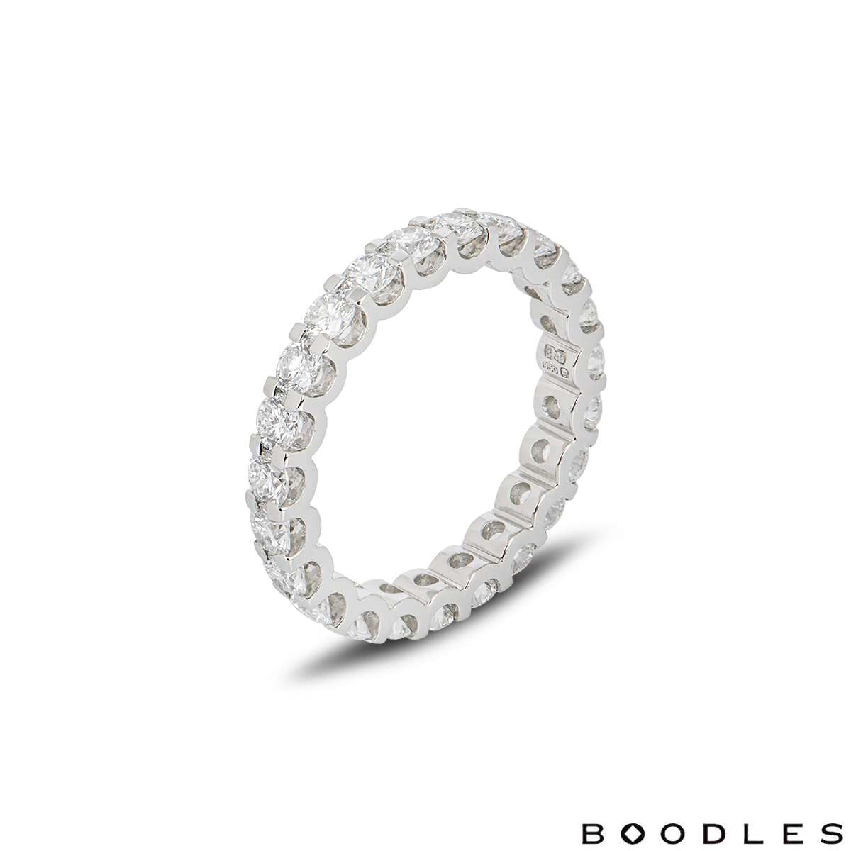 Boodles Platinum Diamond Full Eternity Ring | Rich Diamonds